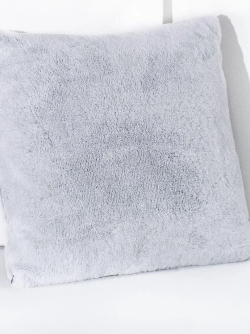 Coussin fausse fourrure 'MOUNTAIN' 'TODAY' Blanc