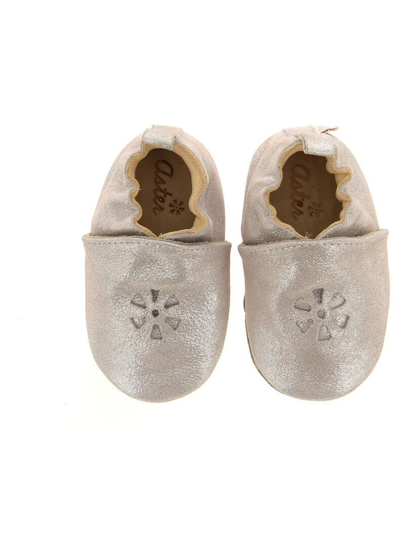 Chaussons Cuir Lazeez   Rose