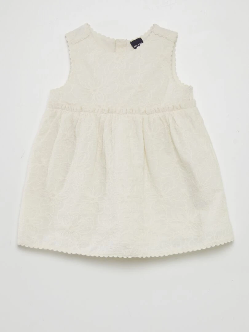 Robe en broderie anglaise Blanc
