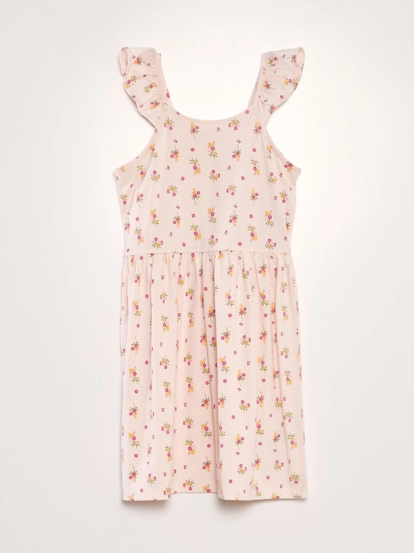 Robe légère imprimée Rose