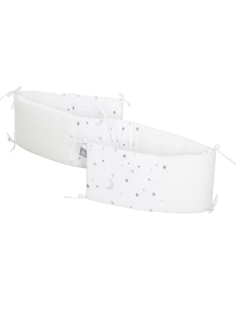 ROBA Tour de Lit Bébé "safe asleep®" Easy Air "Sternenzauber" Blanc Blanc