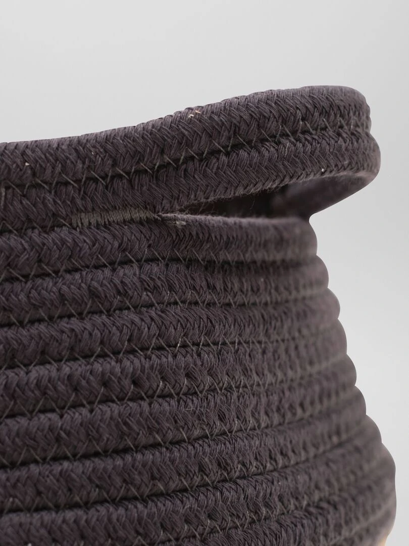 Panier de rangement en corde Anthracite