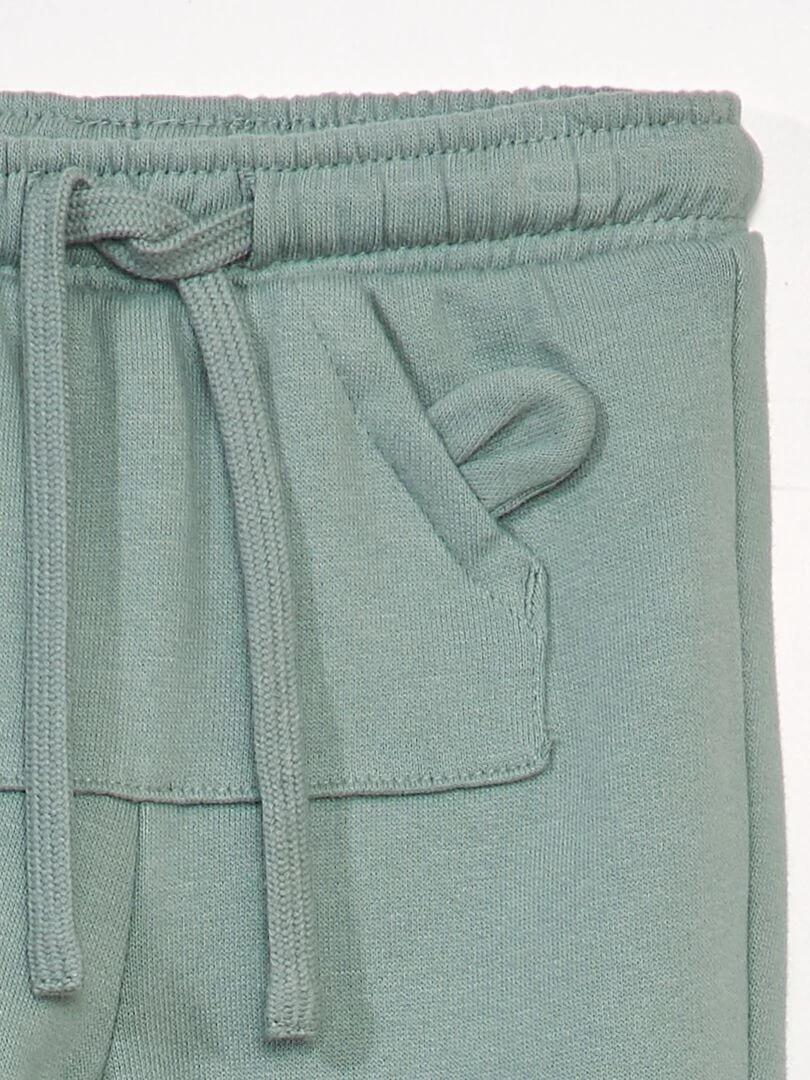 Pantalon jogging avec poche kangourou Vert jade