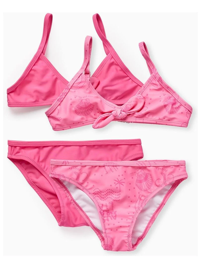 2 Maillots de bain pour Fille 'Soleil' EXPLORING AUSTRALIA Rose