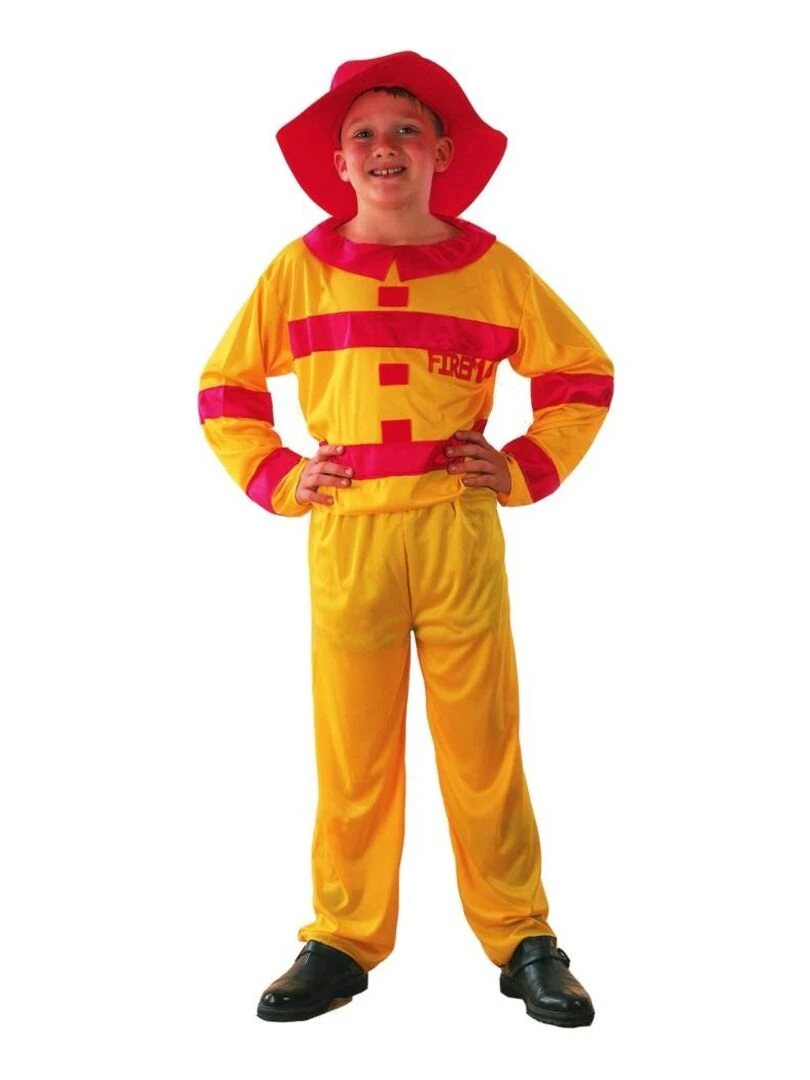 Déguisement Pompier jaune enfant Jaune
