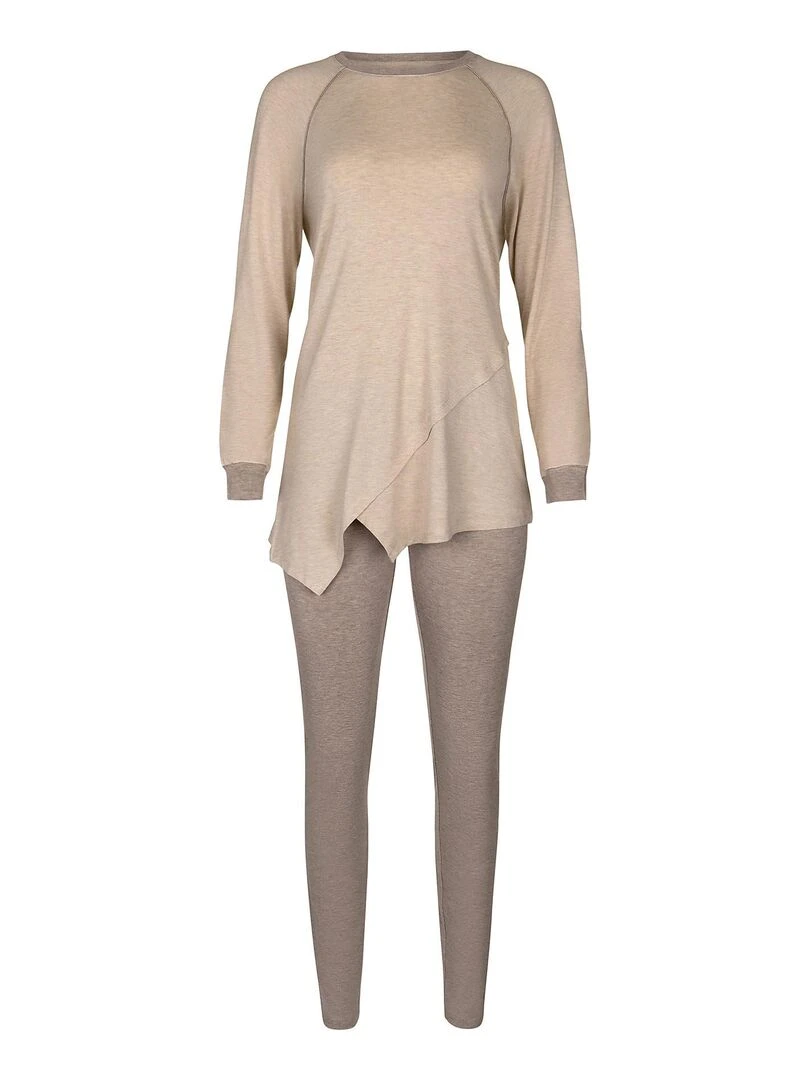 Pyjama leggings tunique Kelly   Beige