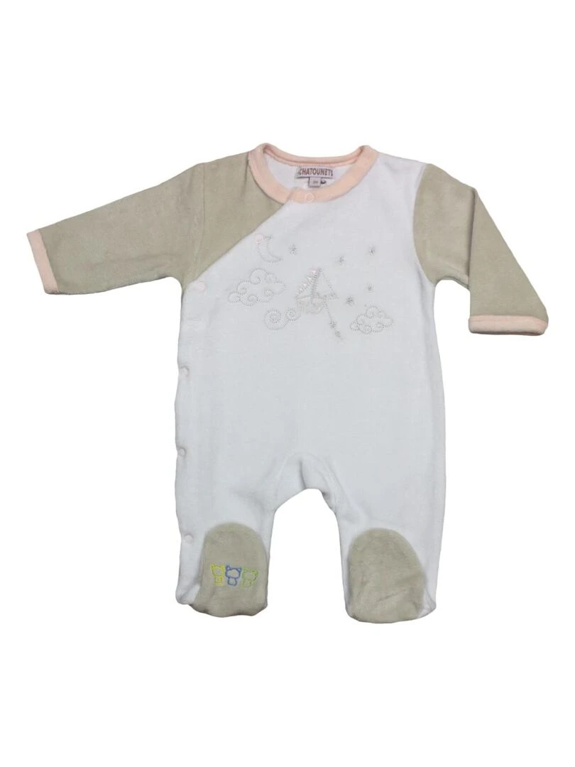 Pyjama "MONTGOLFIERE" Les Chatounets Bleu ciel