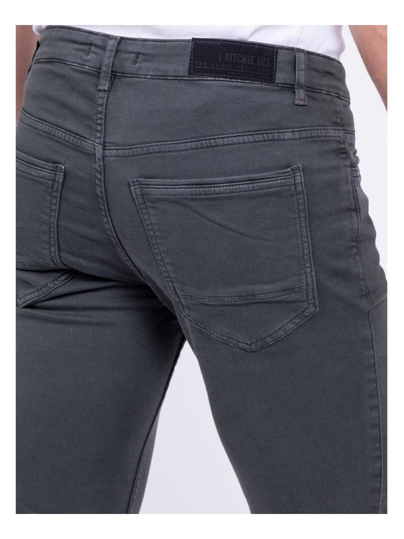 Pantalon 5 poches VAAS   Gris foncé