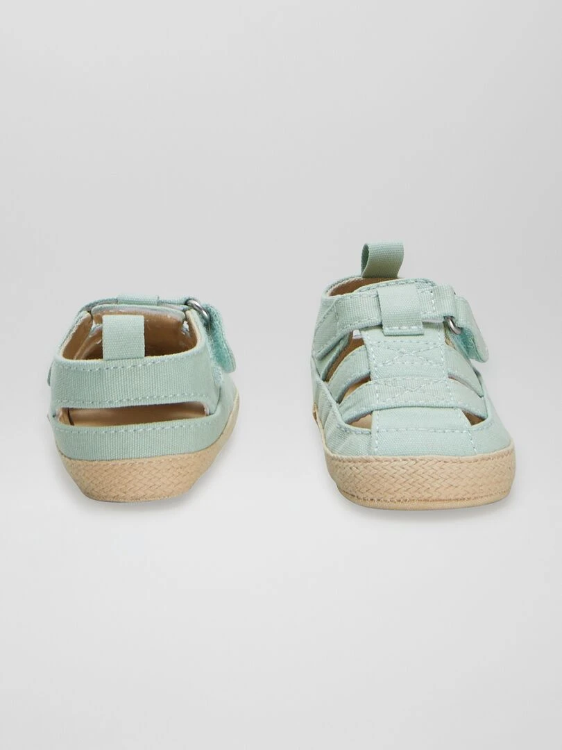 Semelles fermées à semelle en cordes   bleu