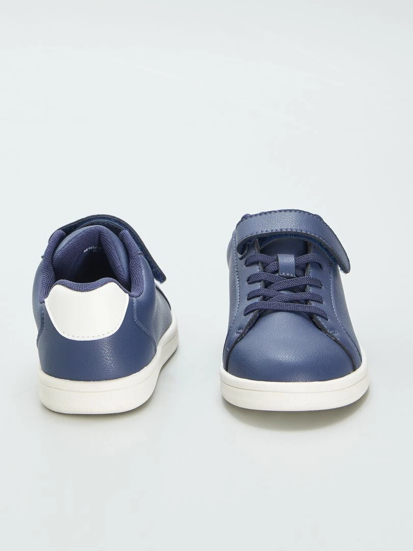 Baskets basses en simili   Bleu