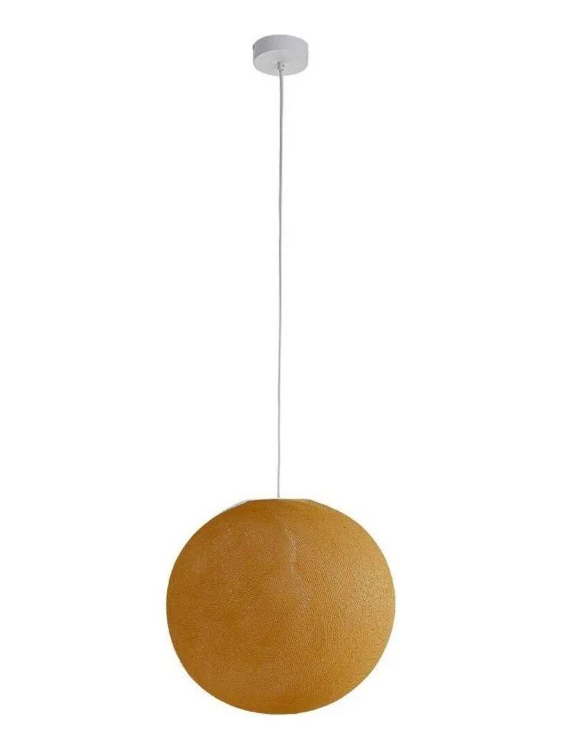 Suspension simple globe 38 cm Jaune moutarde