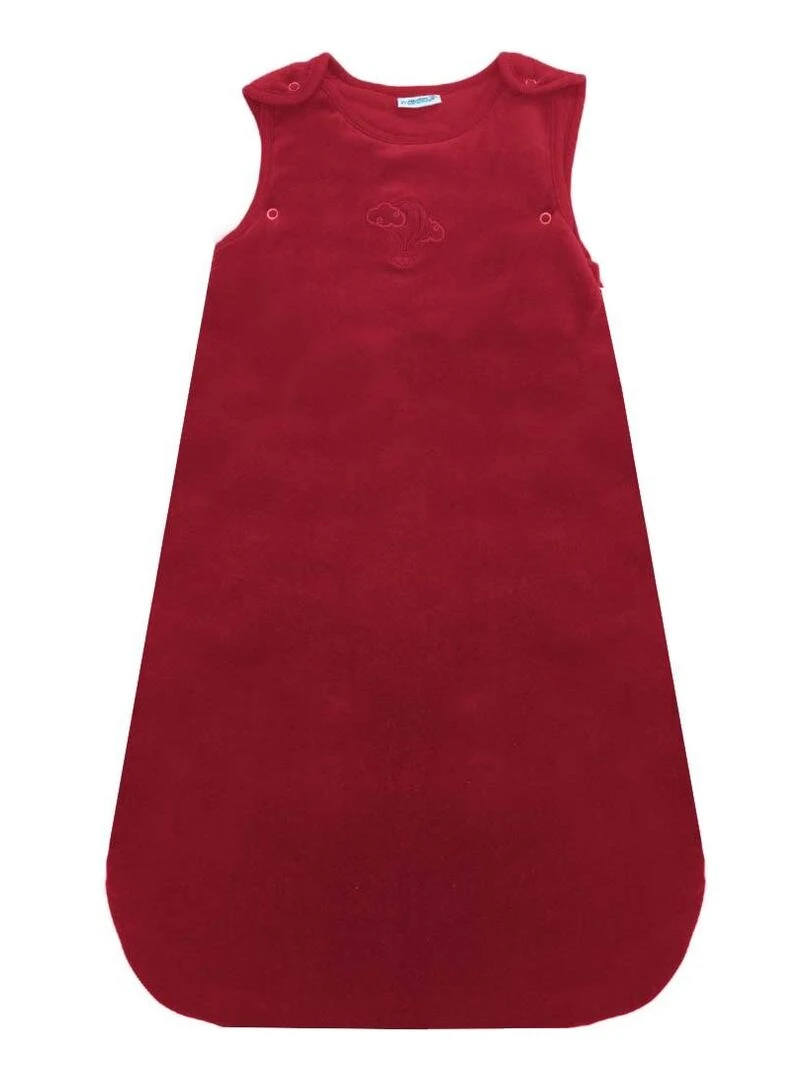 Gigoteuse évolutive 3 6 mois en Velours & Coton Bio Cerise Bordeaux