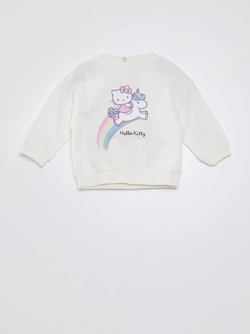 Sweat 'Hello Kitty' blanc