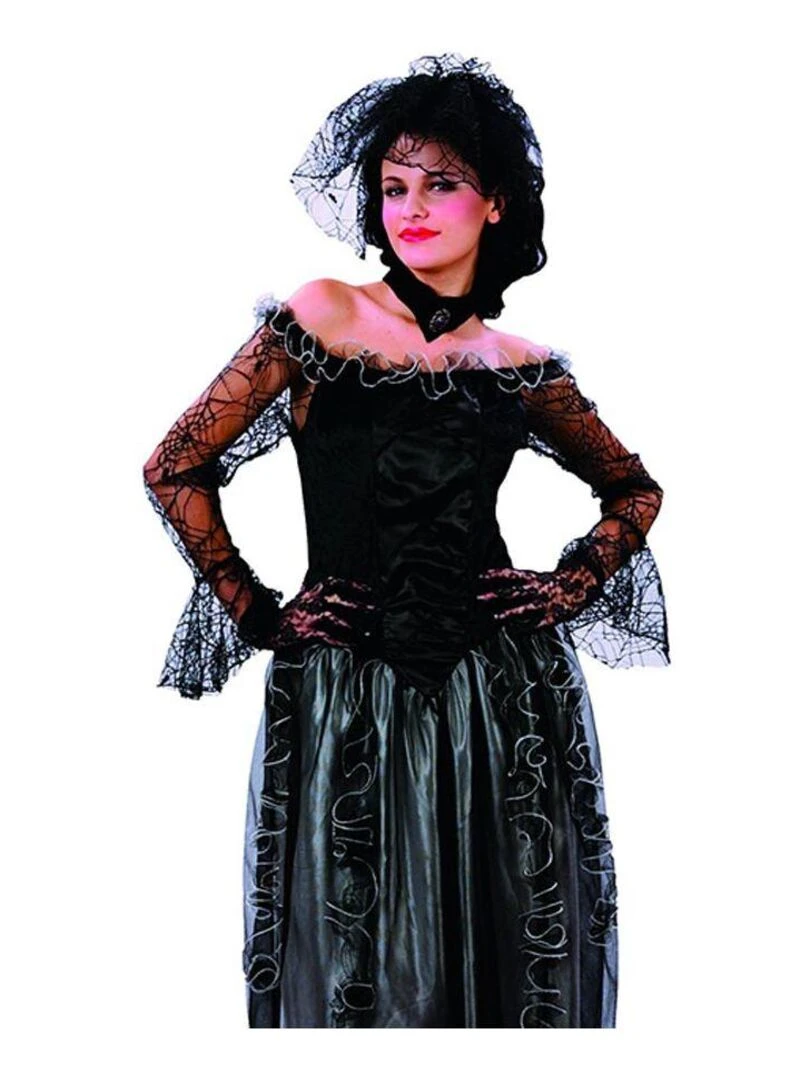 Déguisement Vampire Femme Halloween Luxe Noir Noir