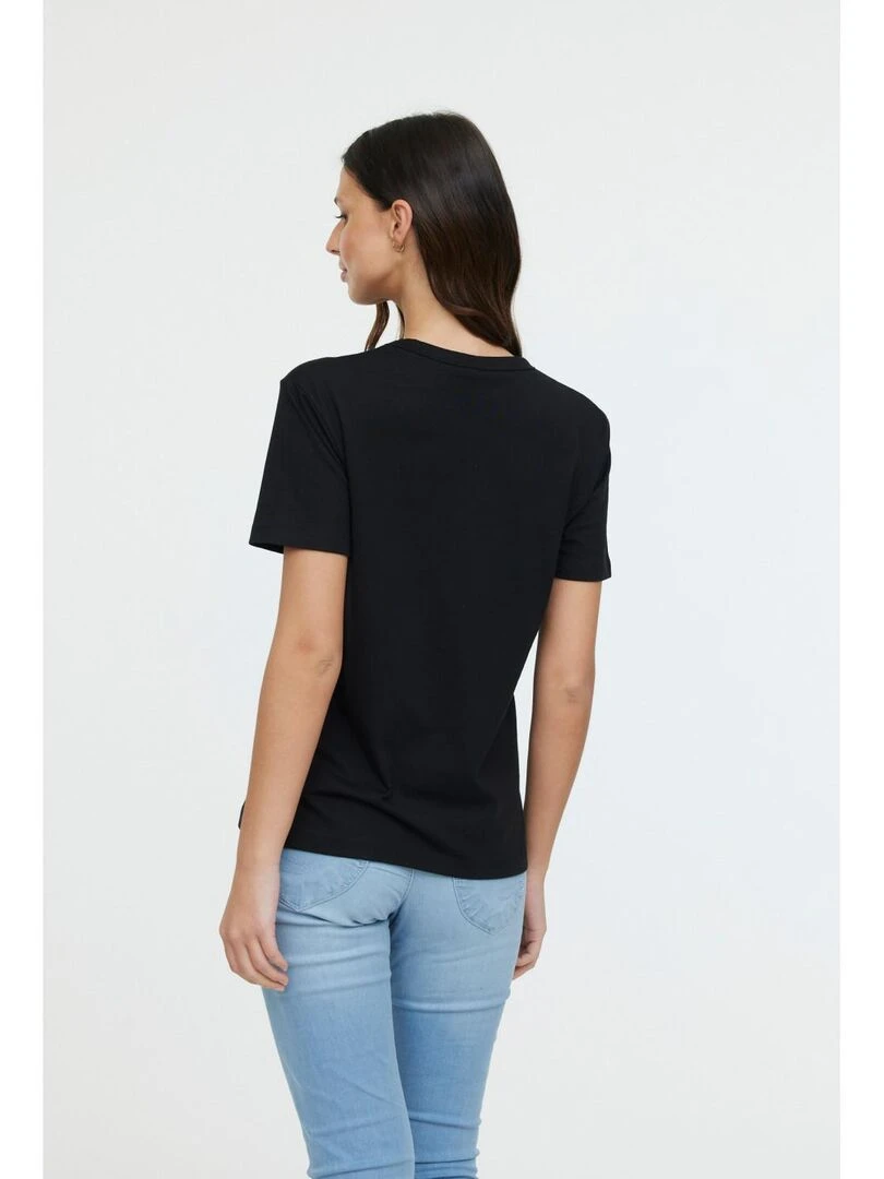 Lee Cooper   T Shirt manches courtes coton regular ADINA   Noir