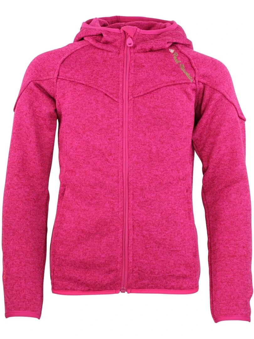 Blouson polaire fille GATORA PEAK MOUNTAIN Rose fushia