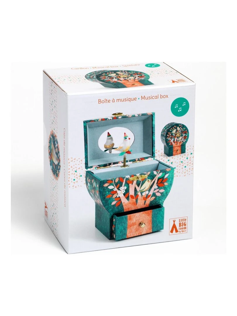 Boite A Bijoux Musicale Arbre Poetique   Bleu