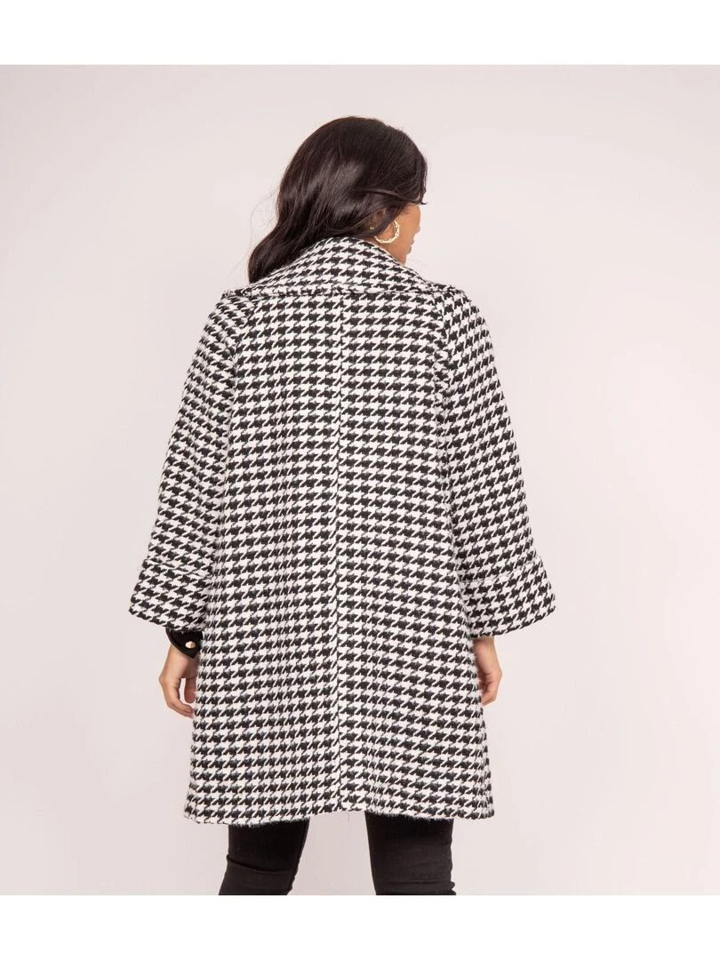 Manteau pied de poule UMAC Noir