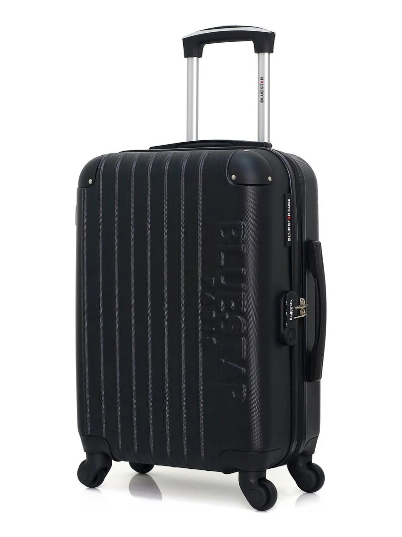 BLUESTAR VALISE CABINE ABS BUCAREST 4 ROUES 55 CM Noir