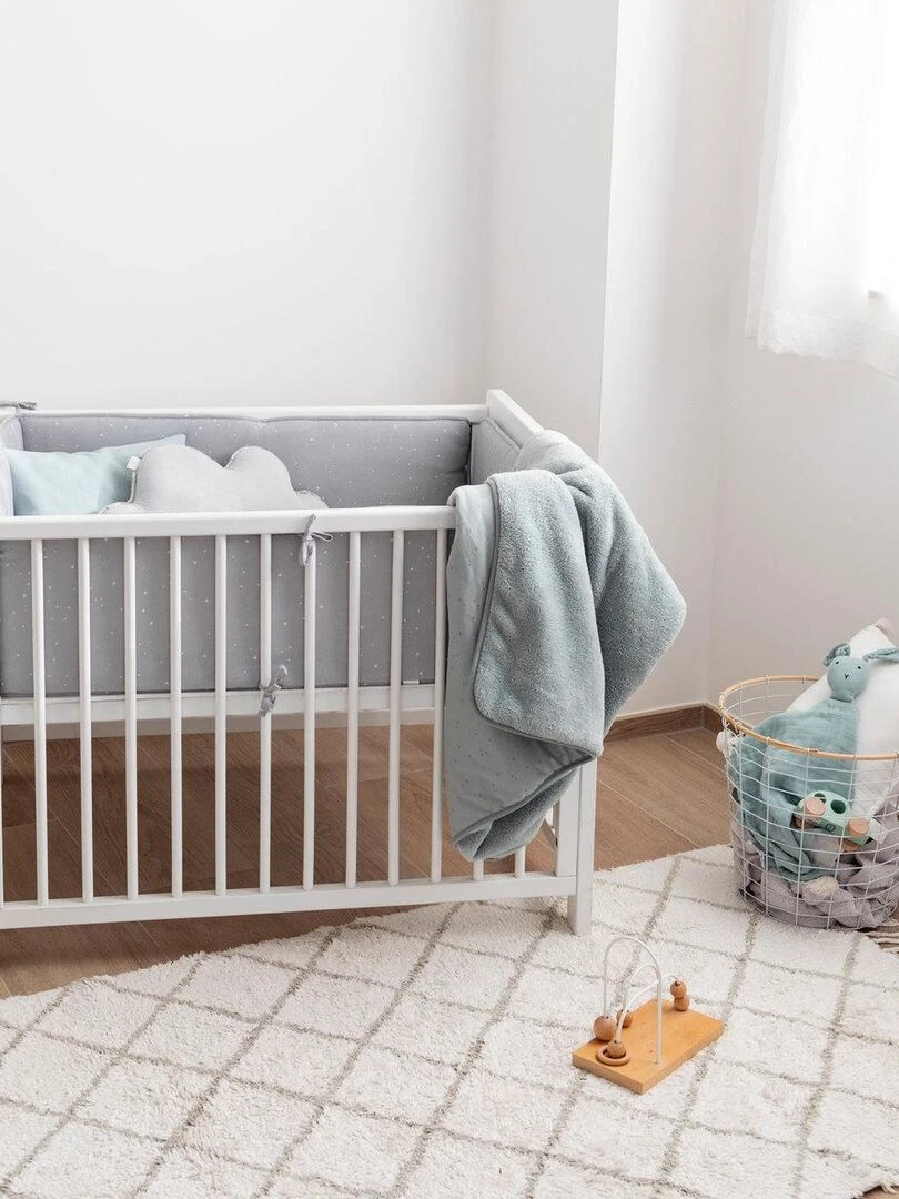 Bemini Tapis de parc et jeu Pady jersey et jersey Gris
