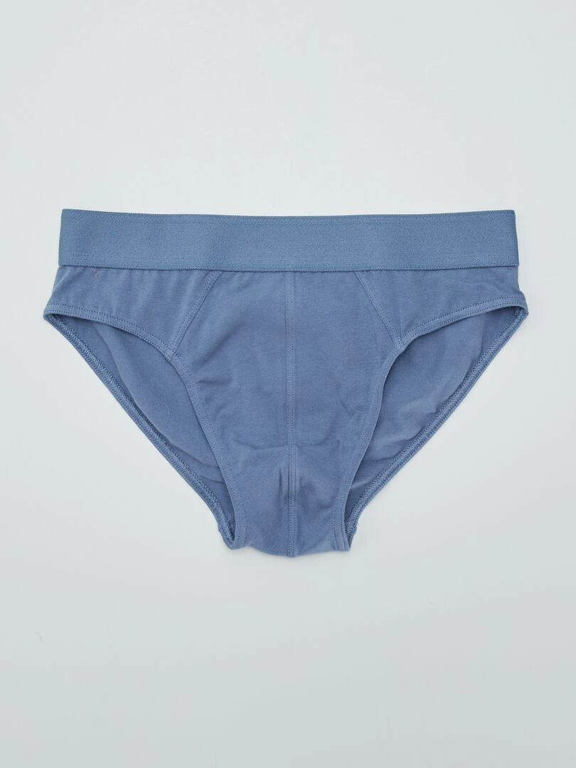 Lot de 3 slips unis BLEU