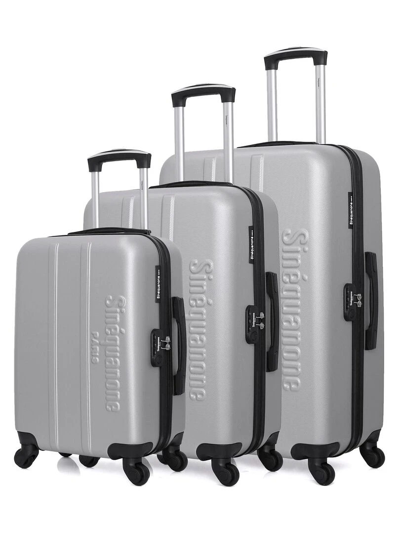 Set de 3 Valises Rigides OLYMPE Gris