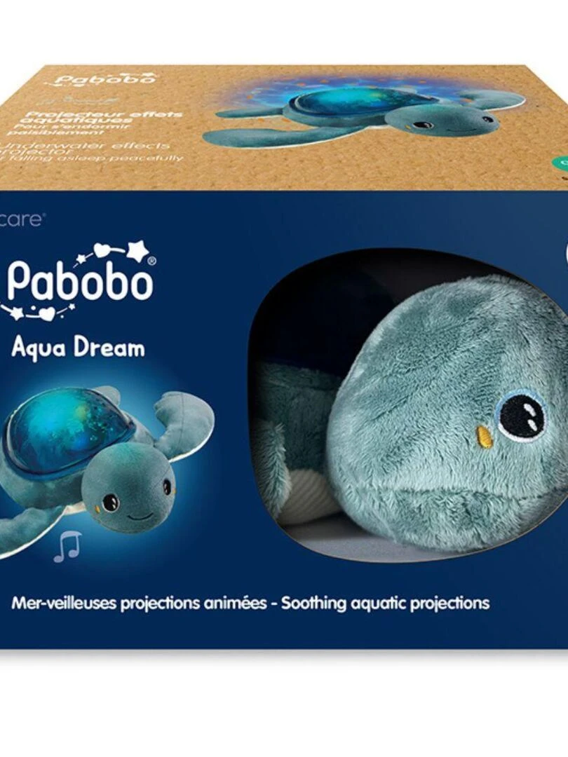Veilleuse peluche bruits blancs Aqua dream tortue rechargeable   Bleu