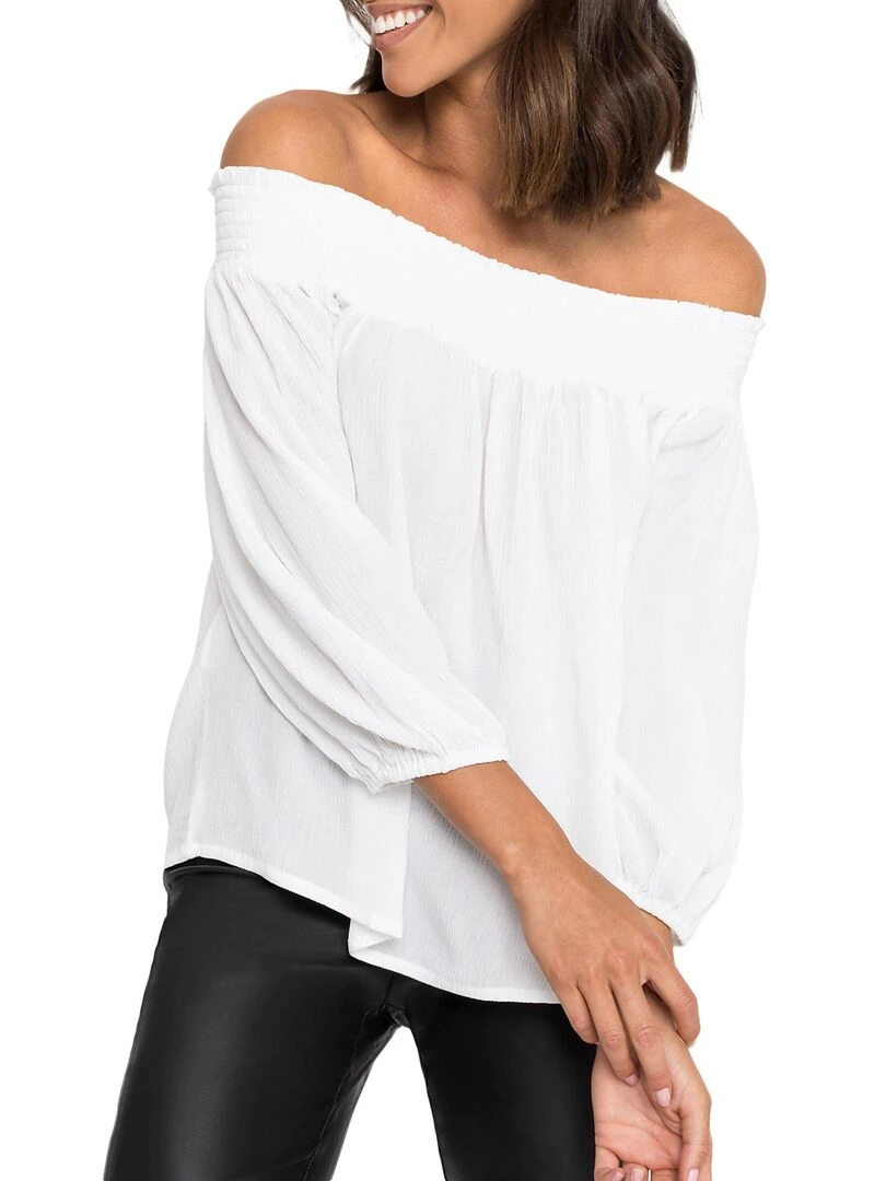 Top épaules nues Summer Kapsel   Blanc