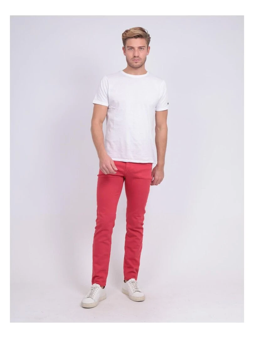 Pantalon 5 poches CANDELO   Rouge