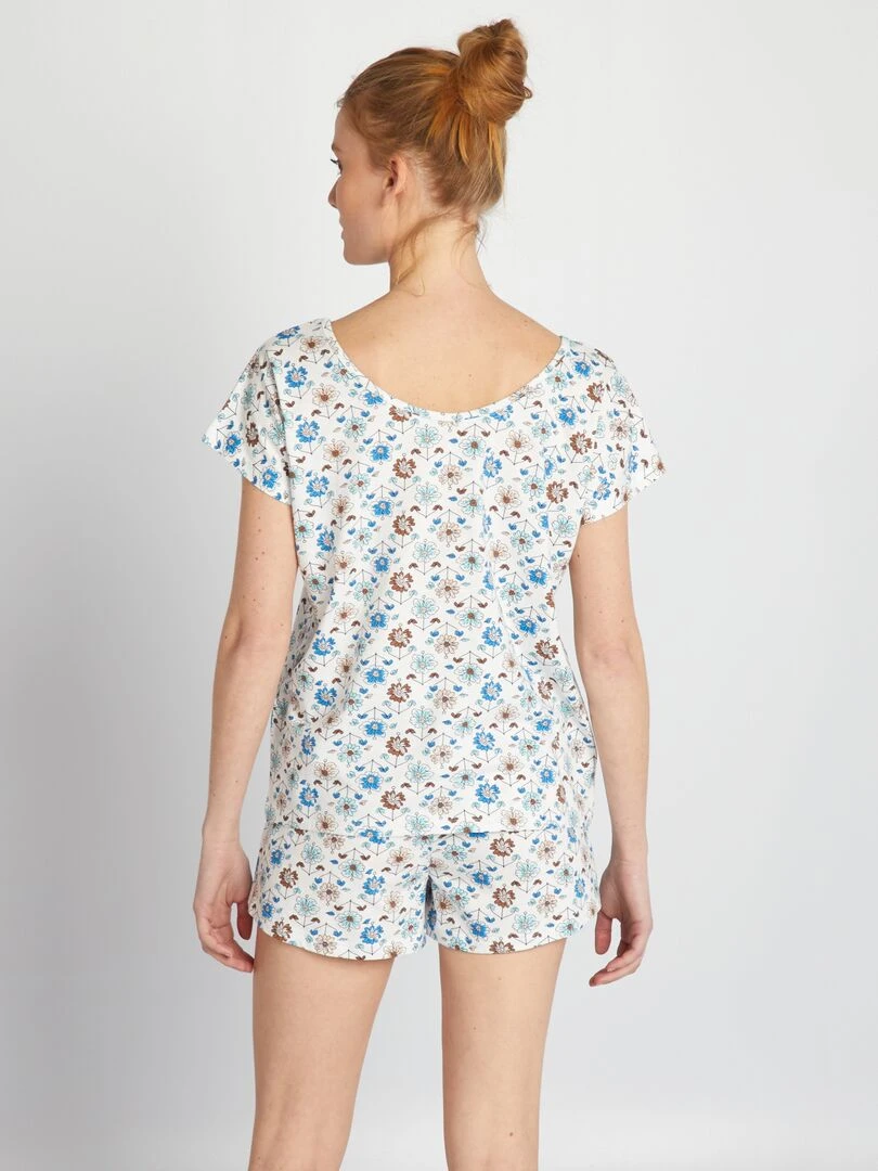 Ensemble de pyjama imprimé 'Naf naf' 2 pièces Bleu