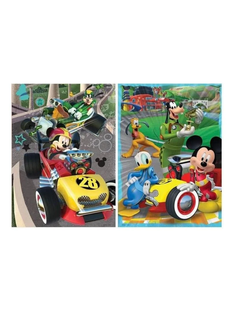 Mallette 2 puzzles x 20 pièces : Mickey top départ N/A