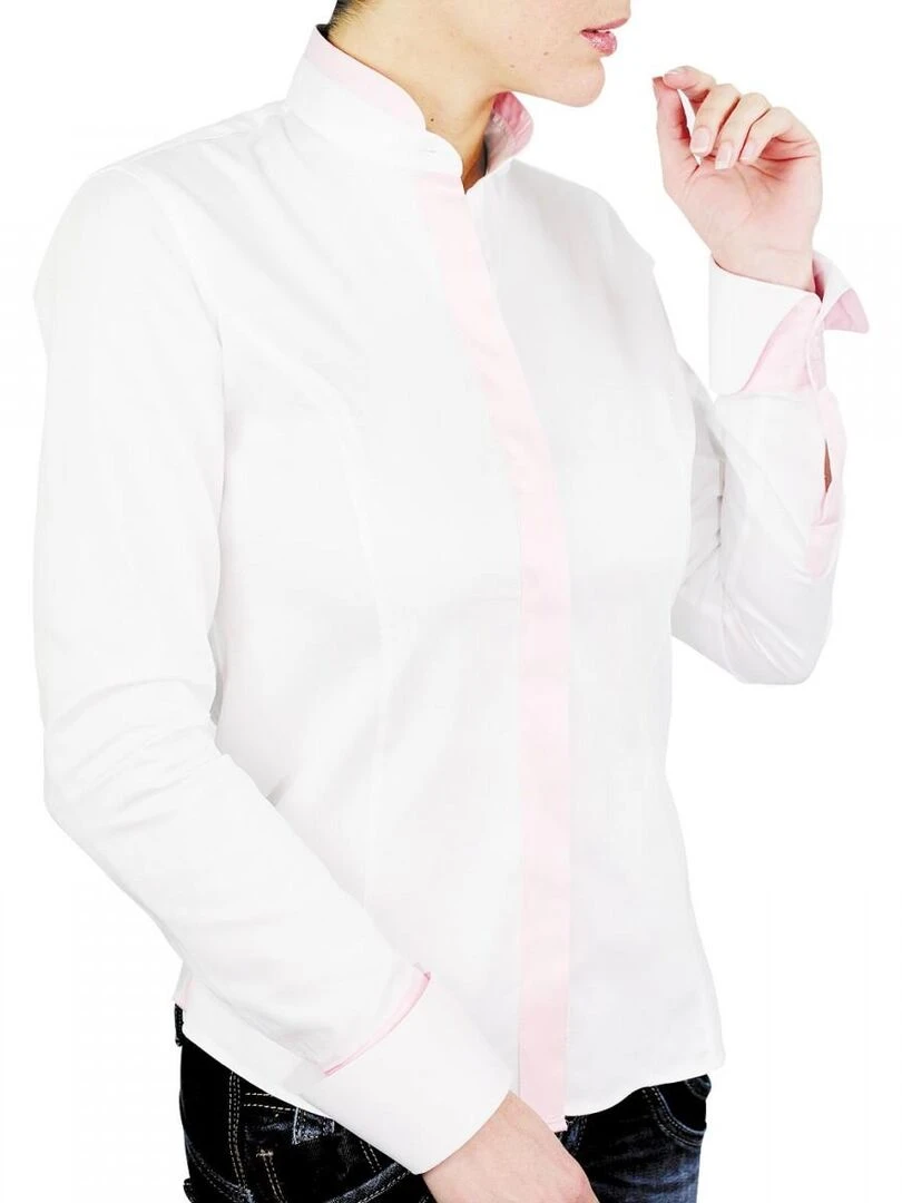 Chemise col mao LAWRENCE Noir