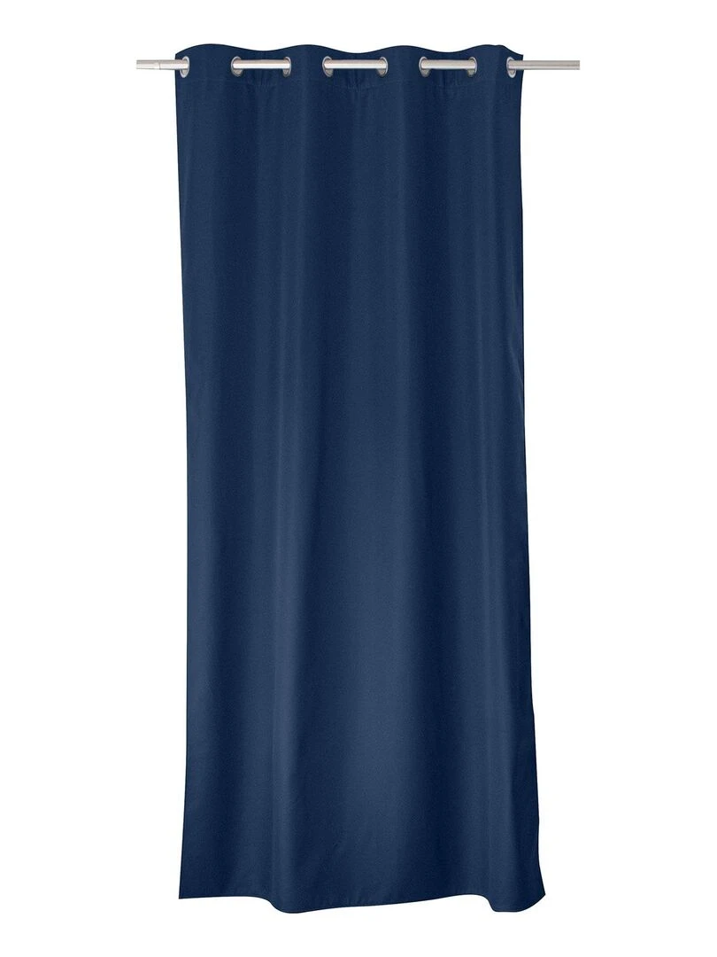 Rideau uni isolant et thermique Bleu marine