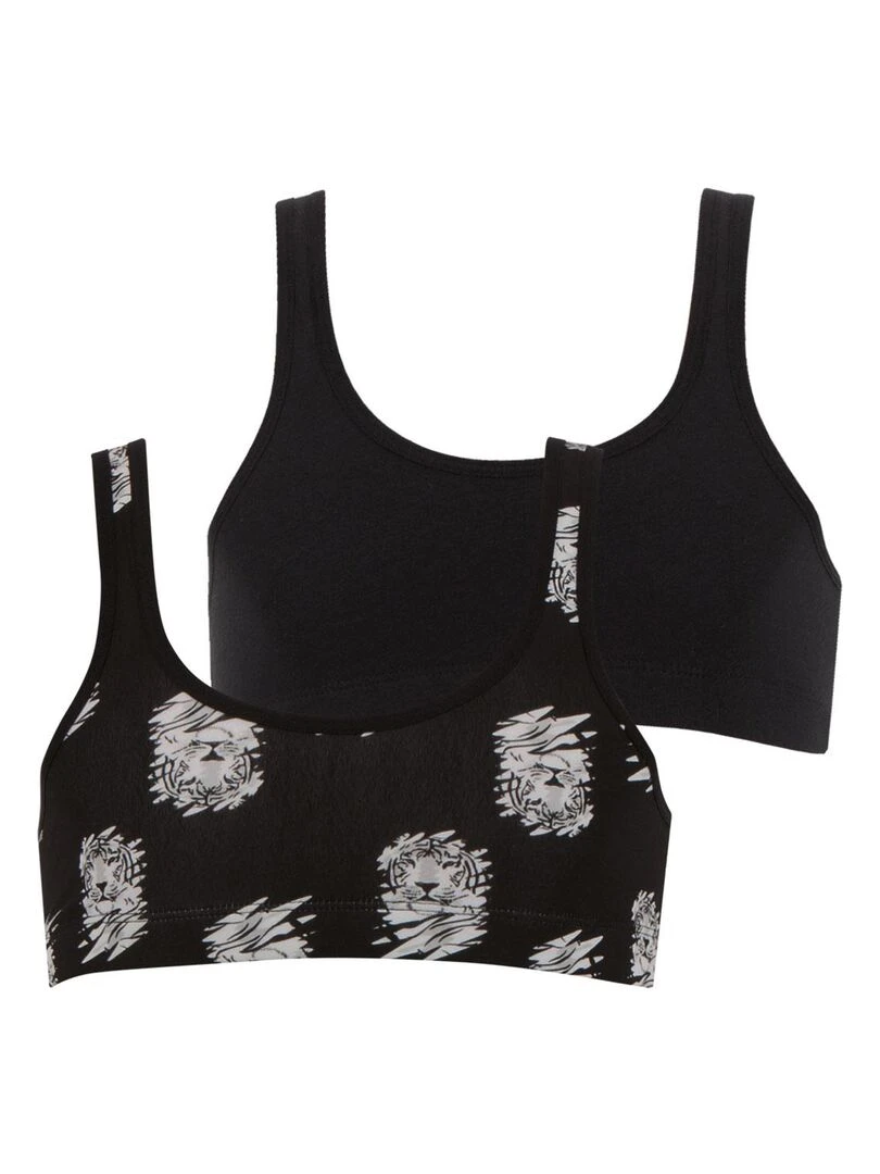 Lot de 2 brassières Girl Mode by Fille Noir