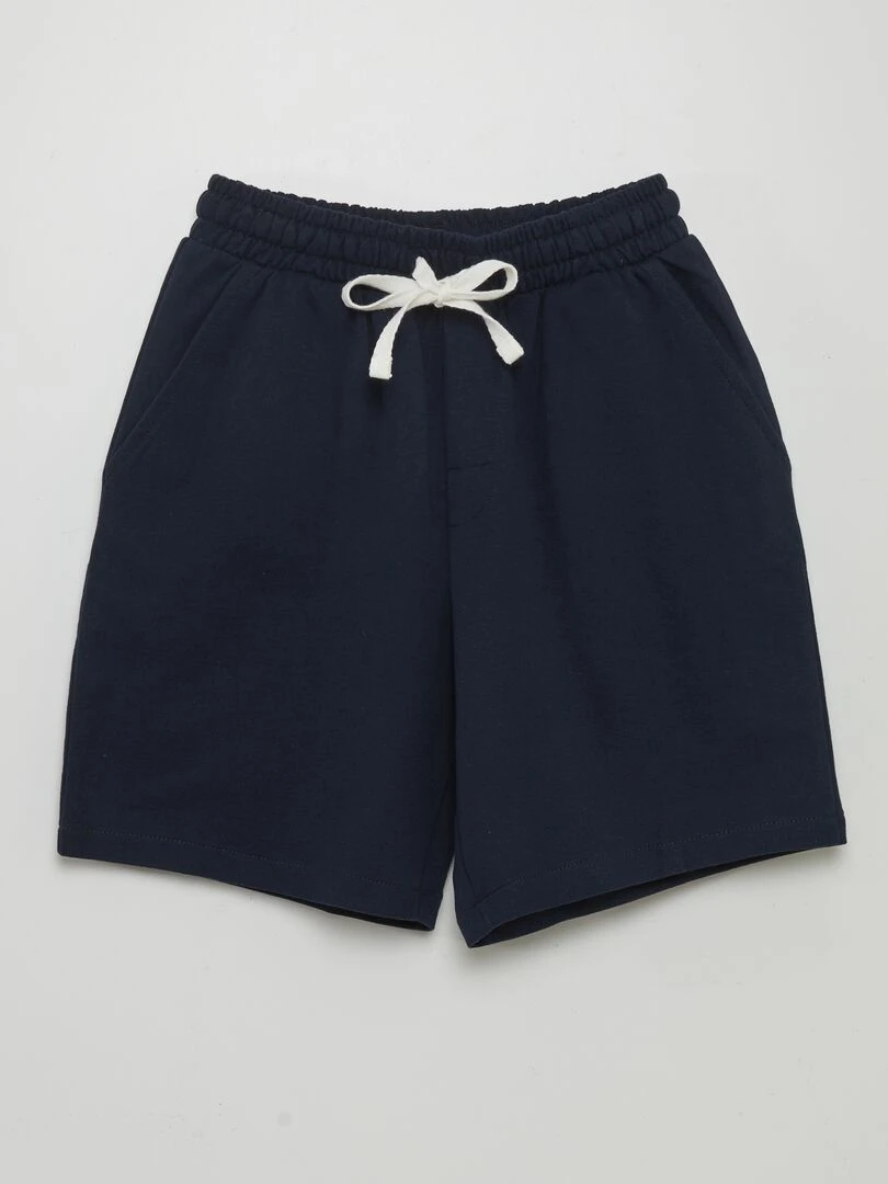 Ensemble de jogging court en french terry   2 pièces   Blanc
