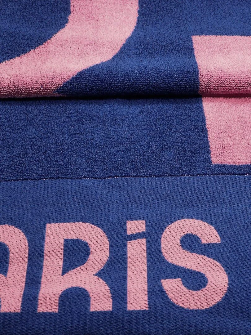 Serviette jacquard 100% coton  PARIS 2024 JEUX OLYMPIQUES PINK CITY   Rose