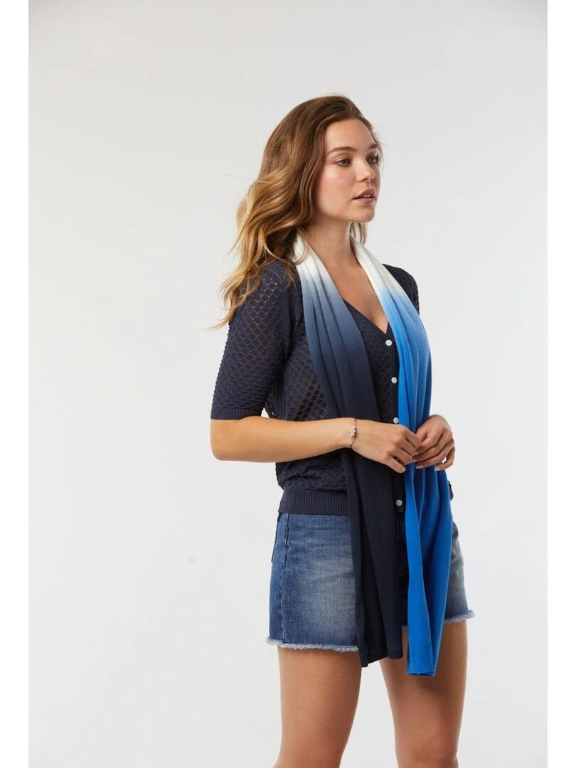 Lee Cooper   Echarpe coton  WOULA   Bleu foncé