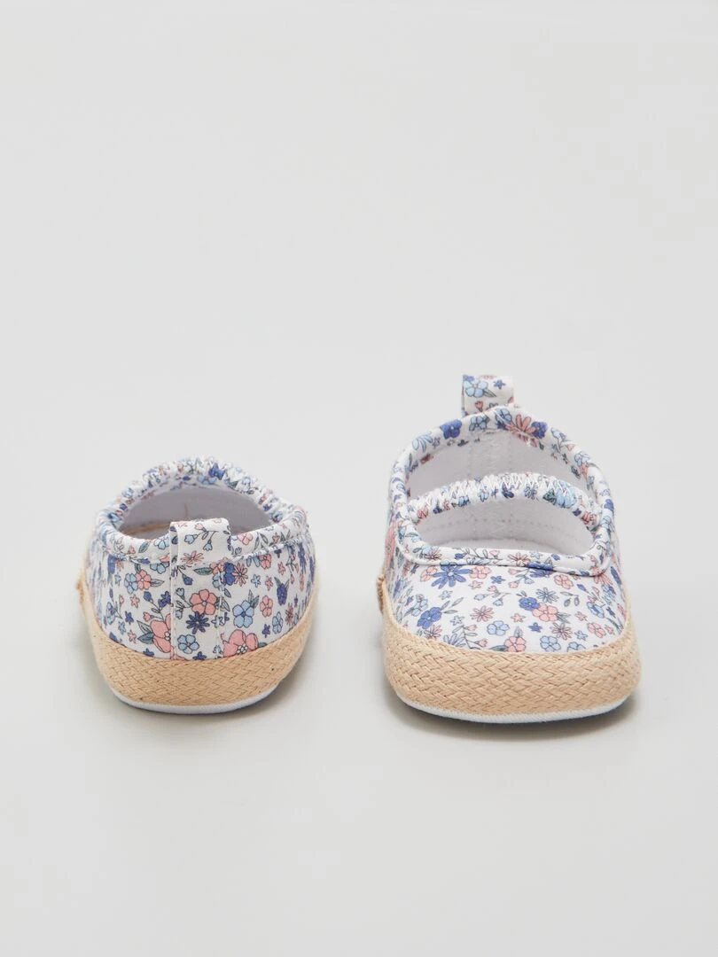 Sandales style espadrilles   Blanc