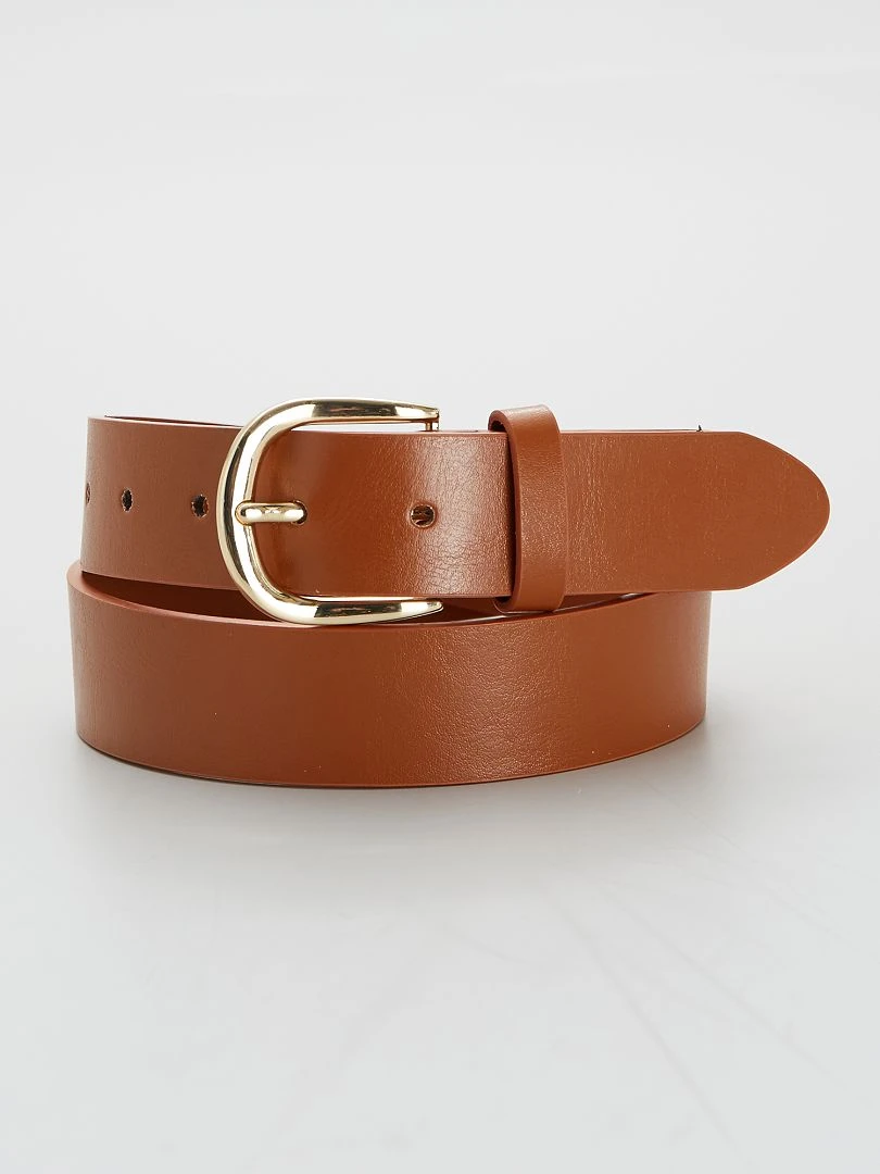 Ceinture unie basique camel