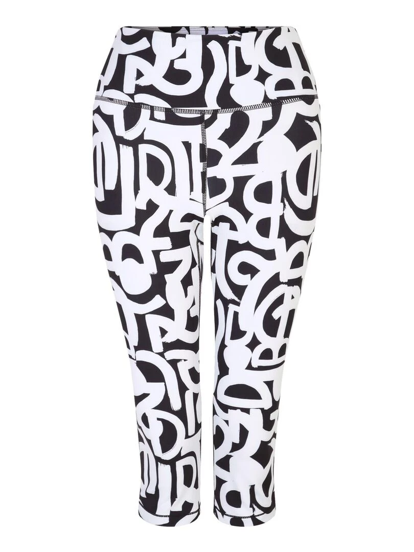 Dare 2B Legging ¾ INFLUENTIAL Noir Blanc