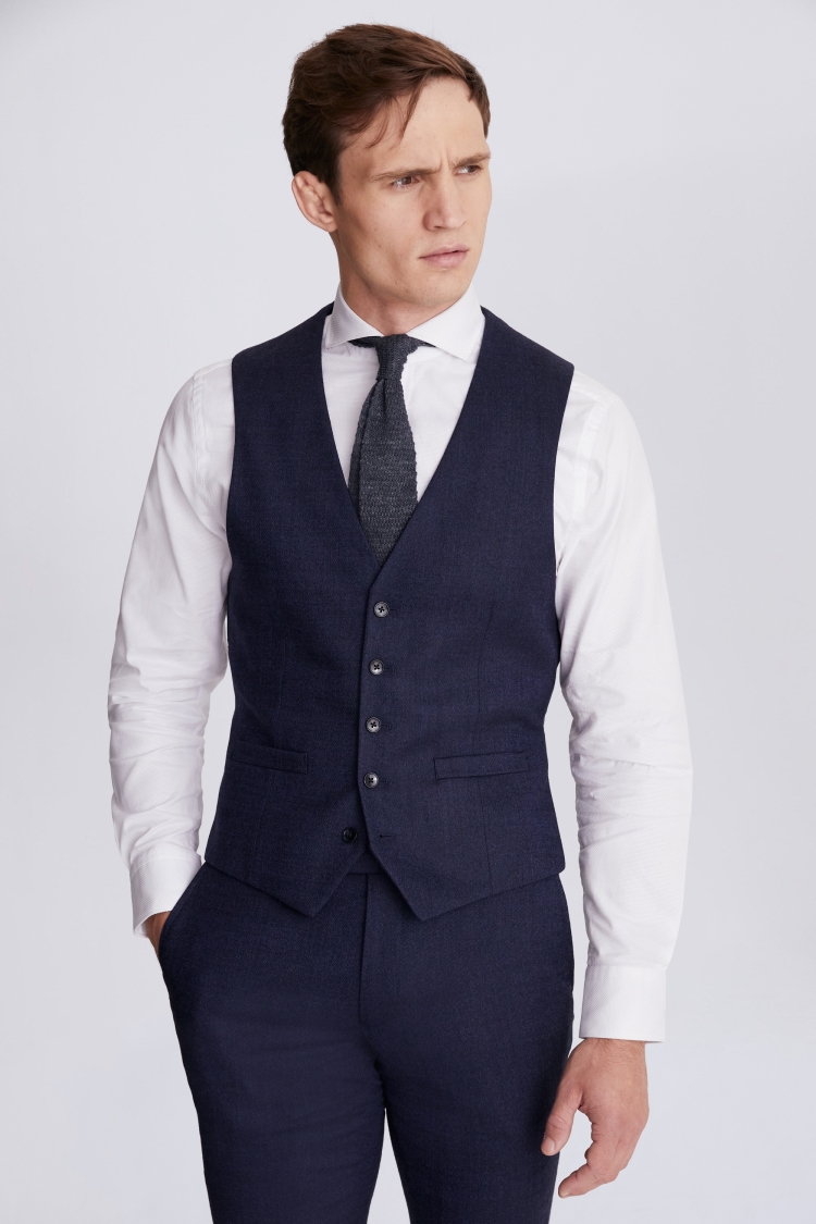 Slim Fit Blue Twisted Jacket   Buy Online at Moss