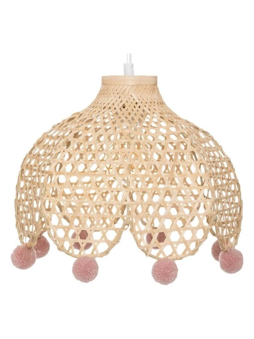 Suspension bambou campagne D28   Beige