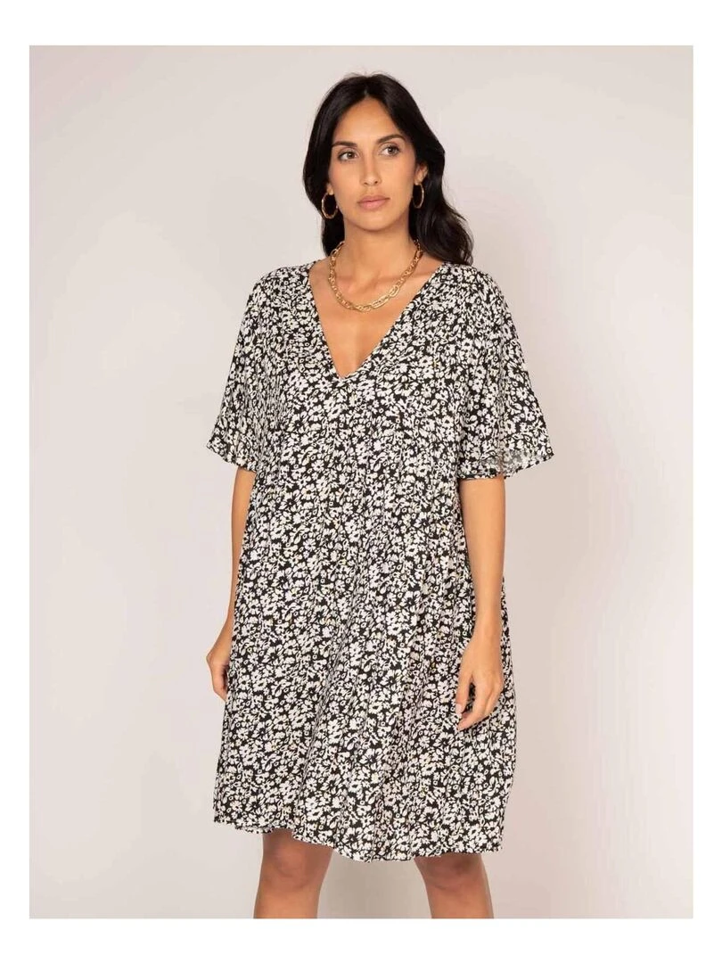 Robe courte motifs IMATCH Noir