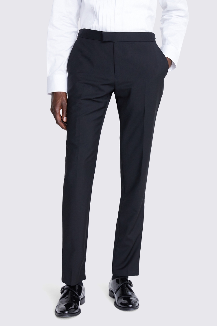 Italian Tailored Fit Black Trousers Buy Online at Moss