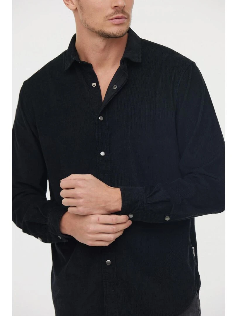 Lee Cooper   Chemise manches longues velours regular DIOZEZ   Noir