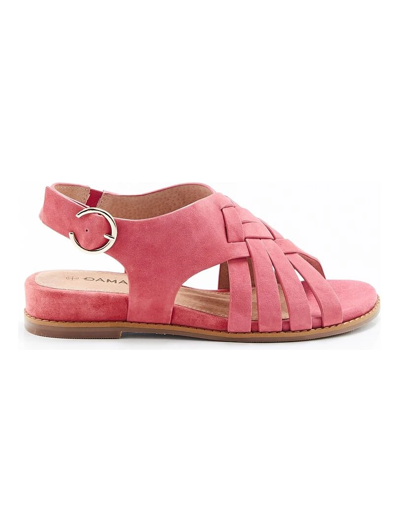 Sandales multibrides croisées   Damart   Rose