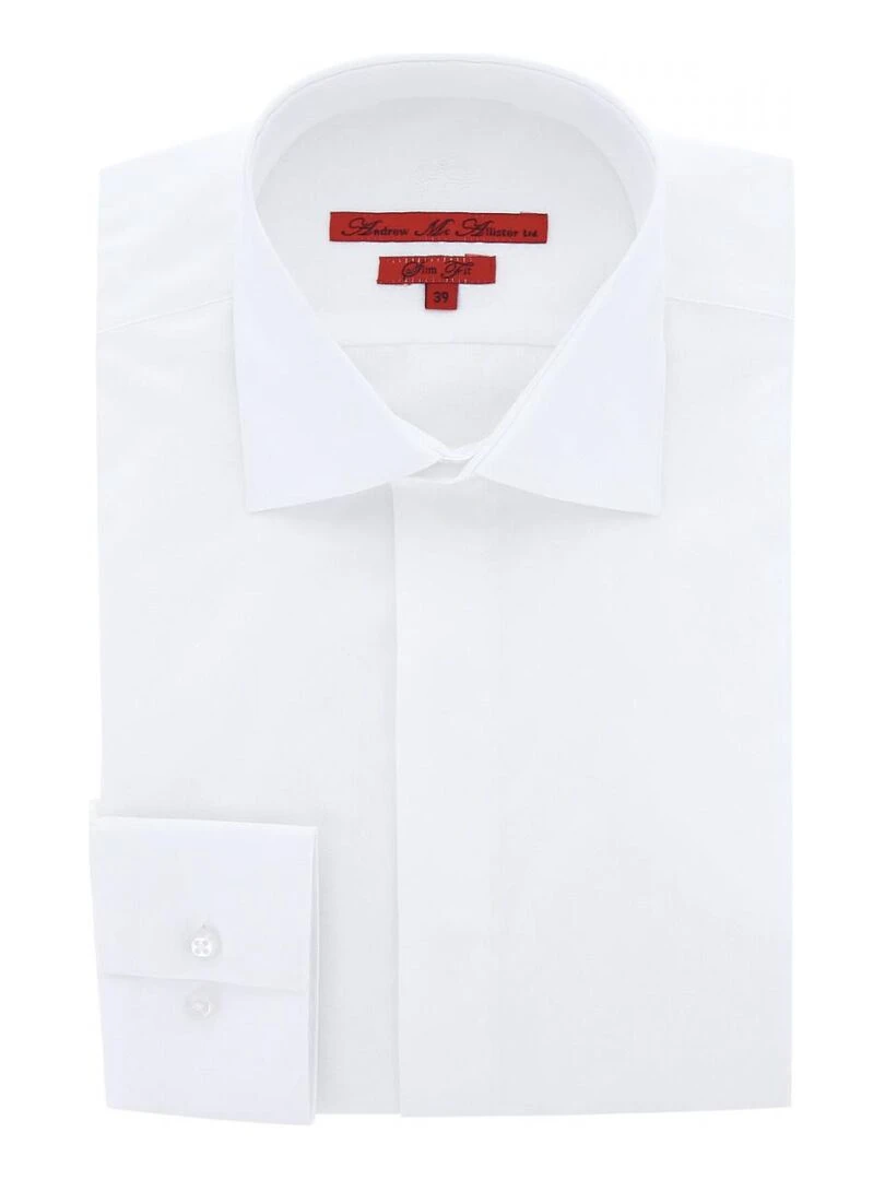 Chemise cérémonie tissu armuré CEREMONY Blanc