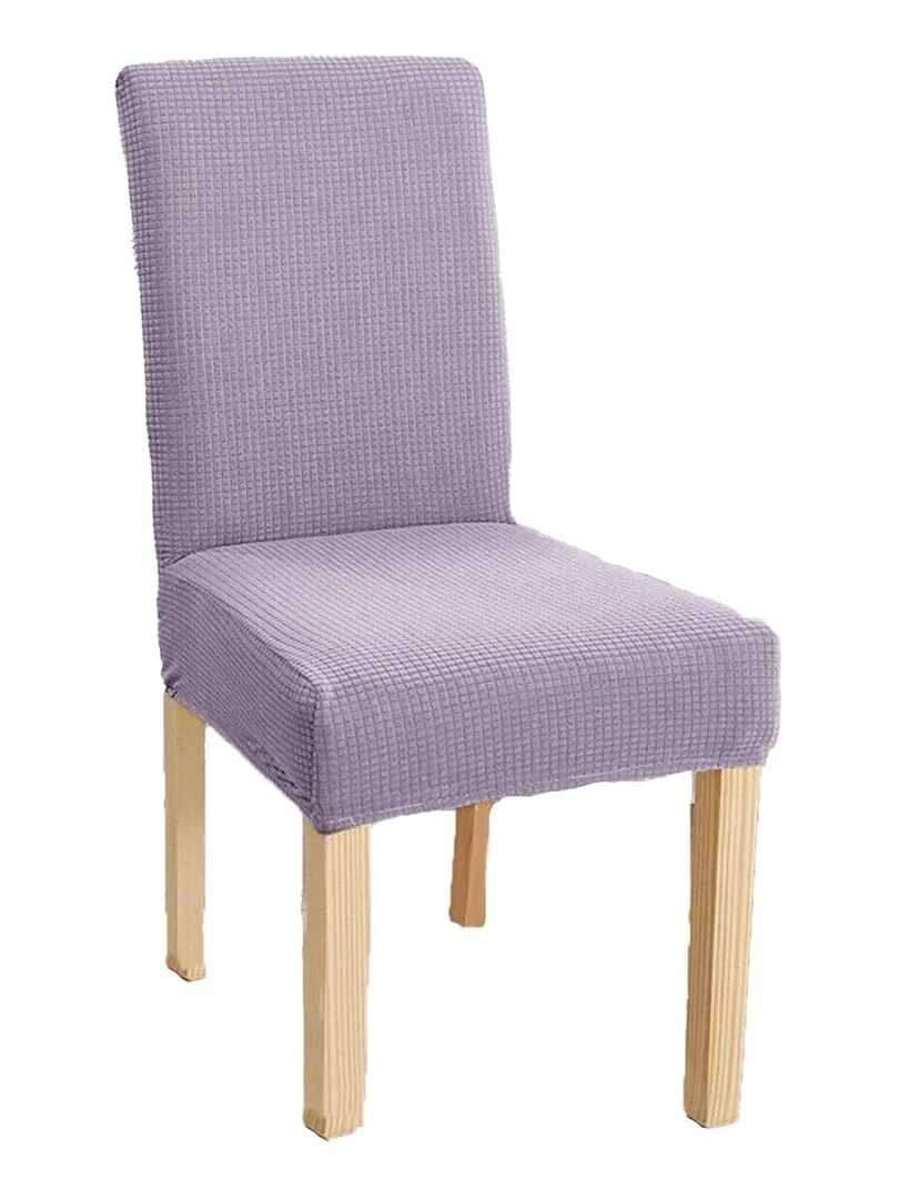 Lot de 8 Housses de chaise extensible Gris   Gris