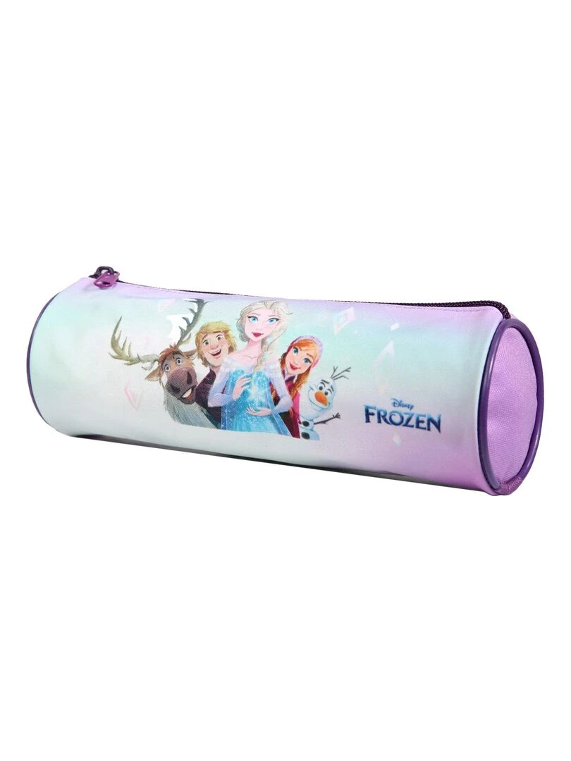 BAGTROTTER Trousse scolaire ronde Disney La Reine des Neiges Frozen Violette Violet