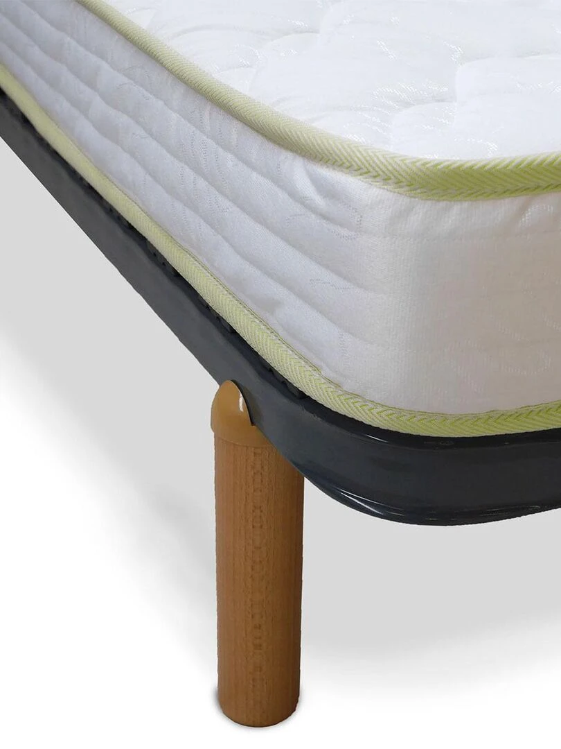 Pack sommier avec pieds et matelas Mira AKITEN RETAIL Gris